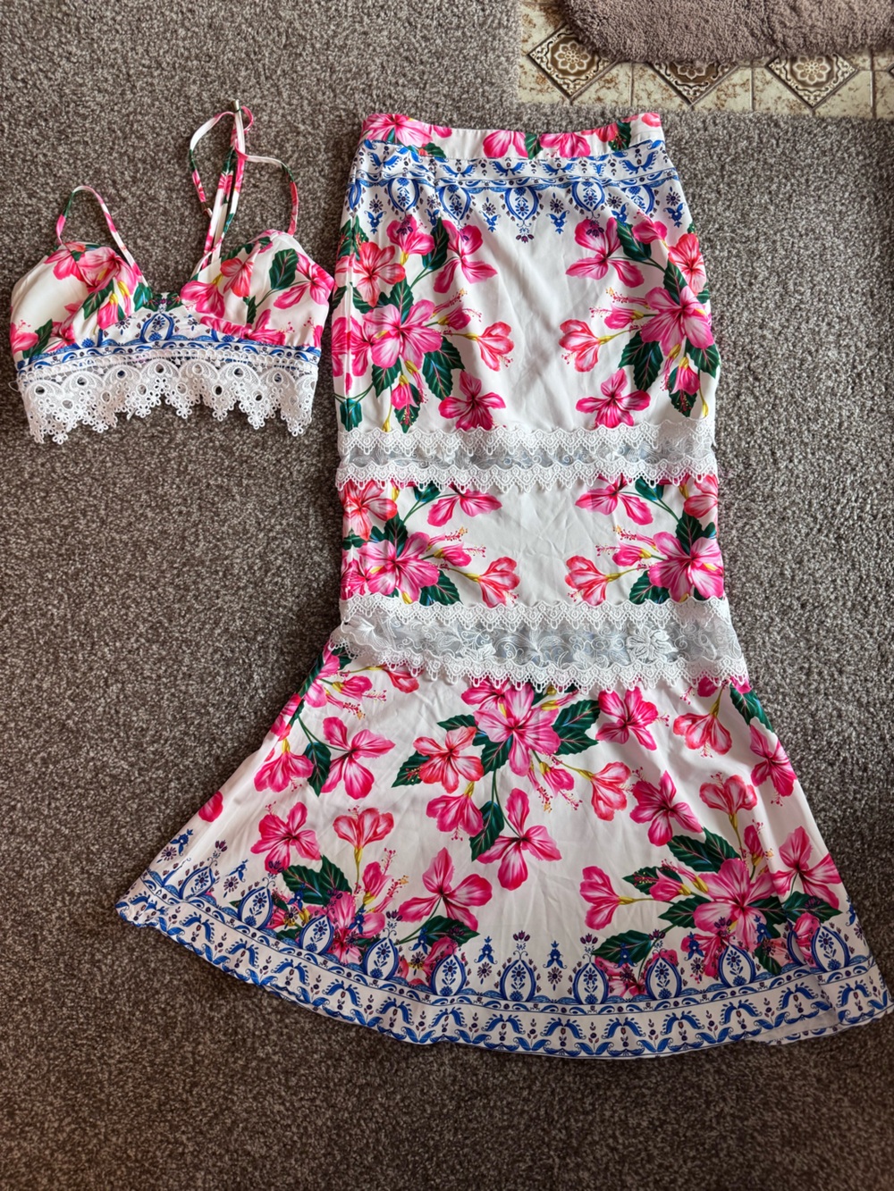 Floral Matching Set Large